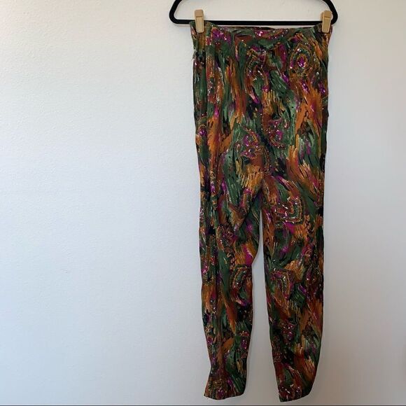 Vintage Michael & Company Abstract Print Pull On Pants - Picture 7 of 9